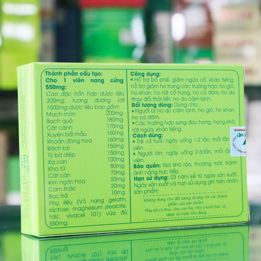 Bổ Phổi Đông Dược Việt - Hỗ trợ bổ phế, tăng cường hệ hô hấp (Dạng ống và viên)
