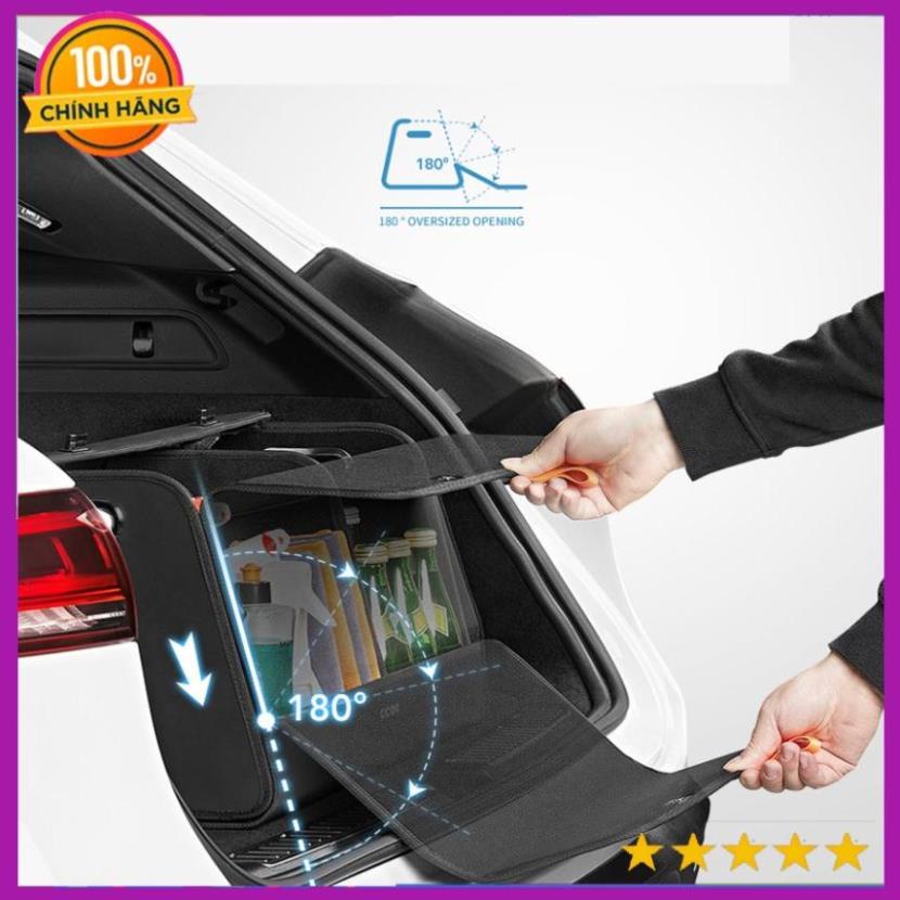 Hộp đựng đồ xe ô tô Cicido da PU gấp siêu gọn, Thùng Đựng Đồ Ô Tô - Hộp Đựng Đồ Ô Tô Có Thể Gấp Gọn