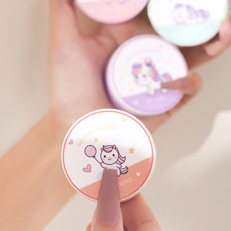 Phấn phủ kì lân Lameila nâng tông, không màu 5g vỏ kì lân cute, phấn mịn kiềm dầu | BigBuy360 - bigbuy360.vn