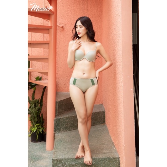 Áo Lót Nữ Trơn Cúp To Mút Mỏng Có Gọng Thoải Mái Humilis (Mustoto MA15 Xanh)