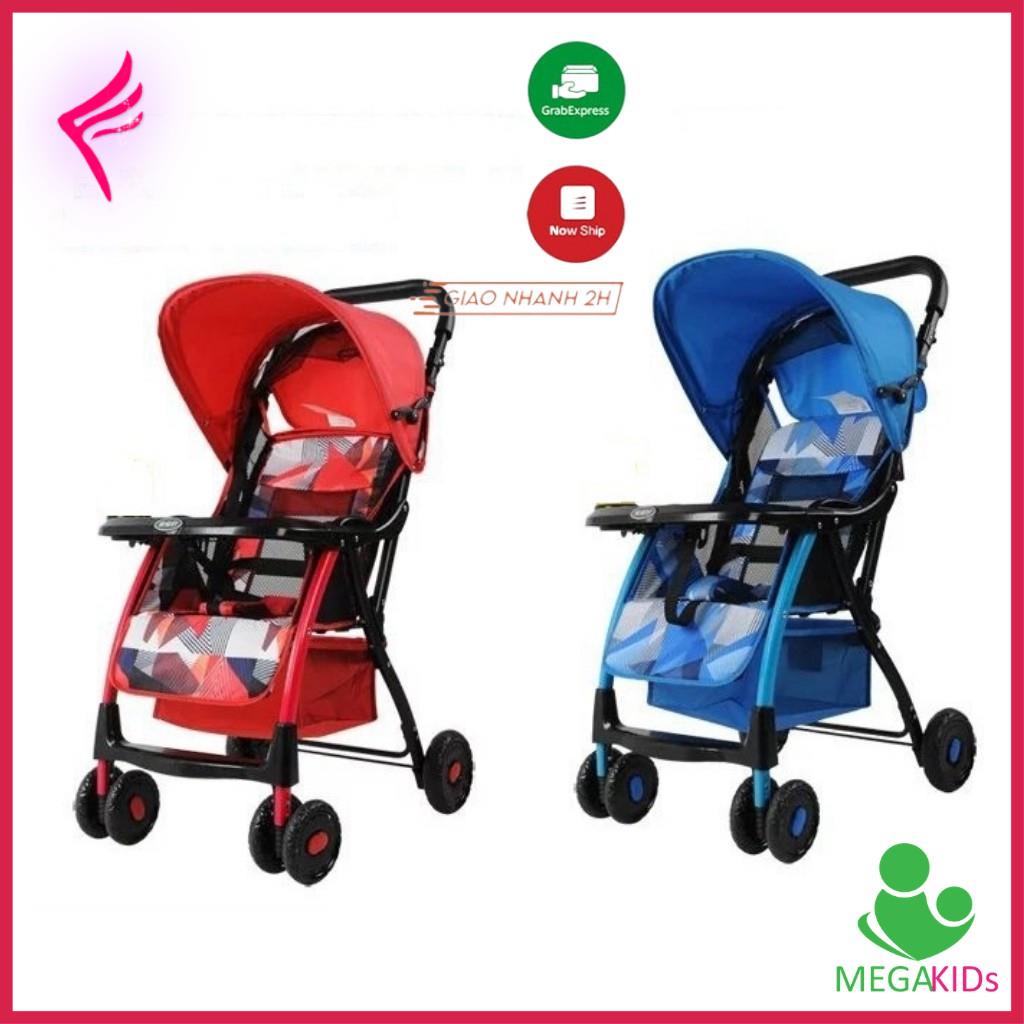Xe đẩy gấp gọn nhiều tư thế phần lưng nằm bằng lưới Baobaohao 722C (hình thực tế)