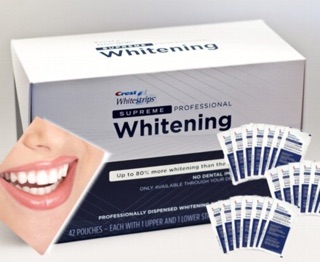 Miếng dán trắng răng Crest Supreme Professional Whitening Strips 7days