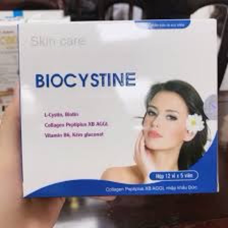 BioCystein hỗ trợ giảm mụn đẹp da tóc