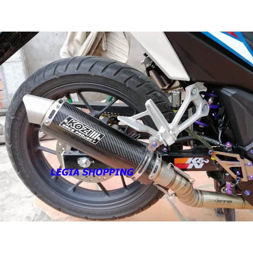 PÔ ĐỘ TĂNG TỐC KOZI RACE PROJECT INOX MÀU ĐEN