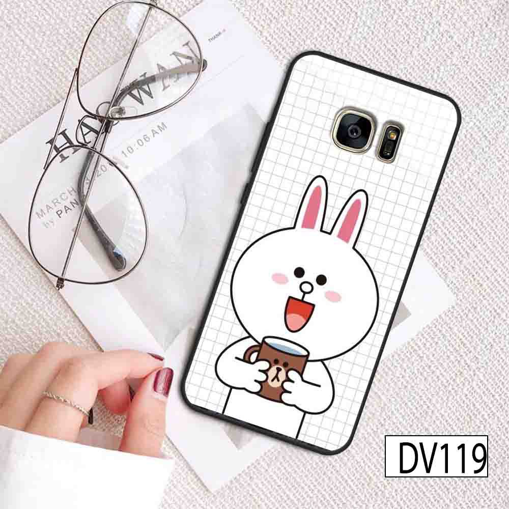 ỐP lưng điện thoại cho SAMSSUNG S6 - S6 EDGE - S7 - S7EDGE - S8 - S8 PLUS chất liệu UV  in hình GẤU CUTE
