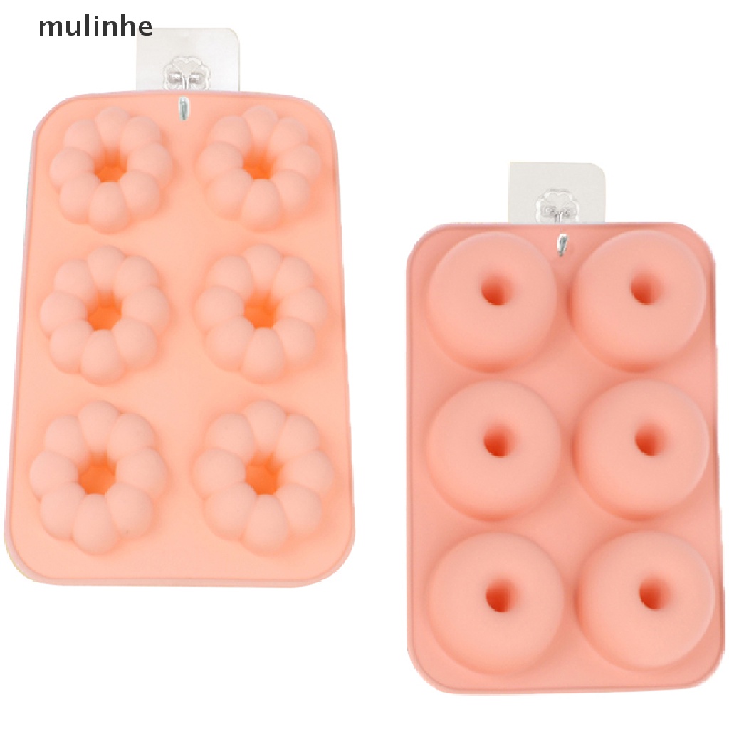Khuôn Silicon Làm Bánh Donut Tráng Miệng 6 Ngăn DIY vn