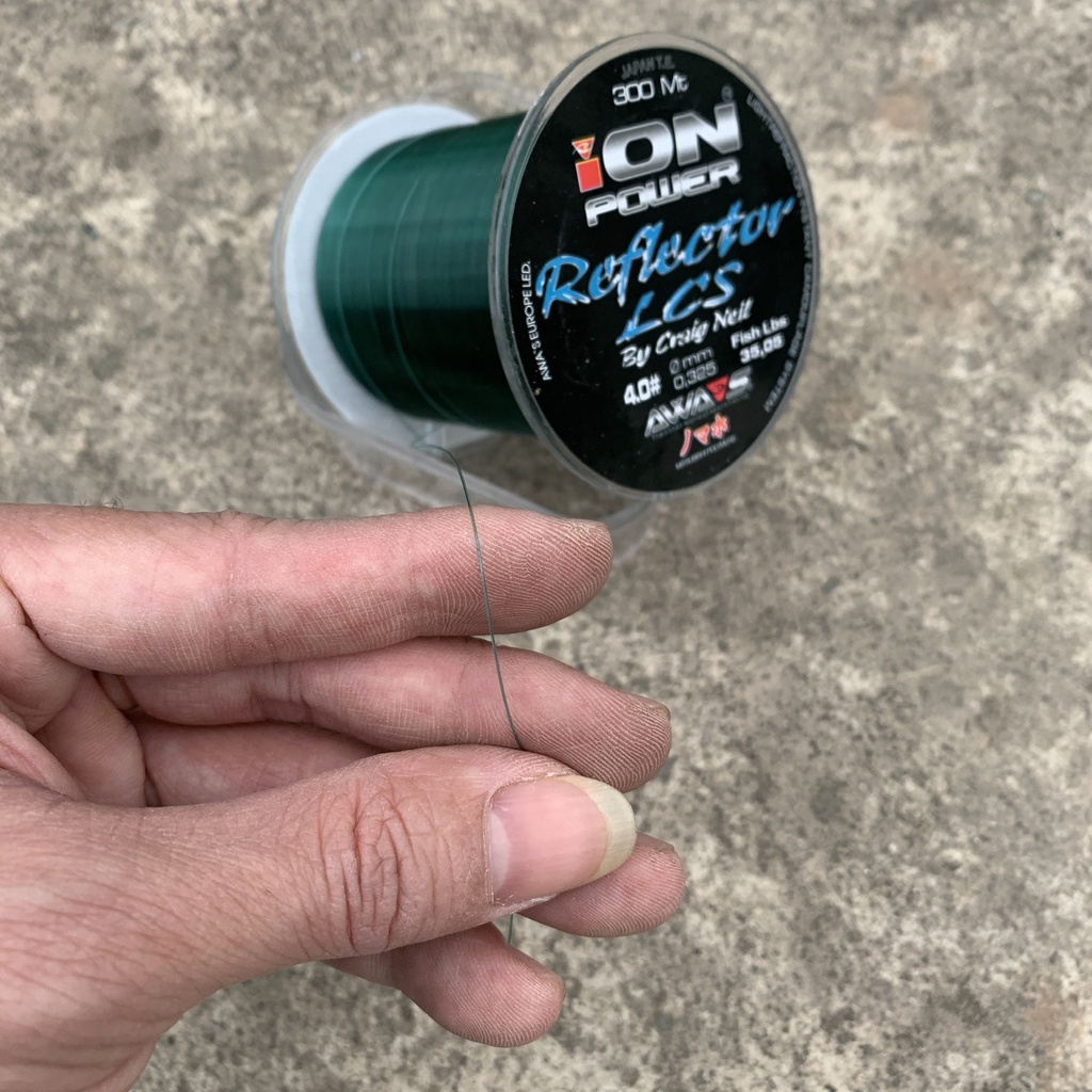 Cước Câu Cá Ion Power màu rêu bền dai chống xước dài 300m