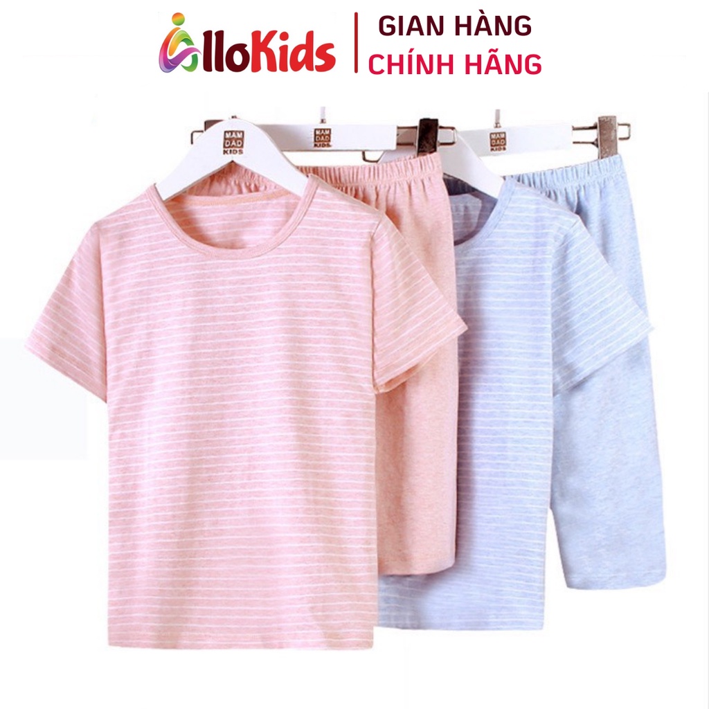 12-52kg Bộ cotton Cộc tay cho Bé Trai, Cho Bé gái hãng Mamdadkid