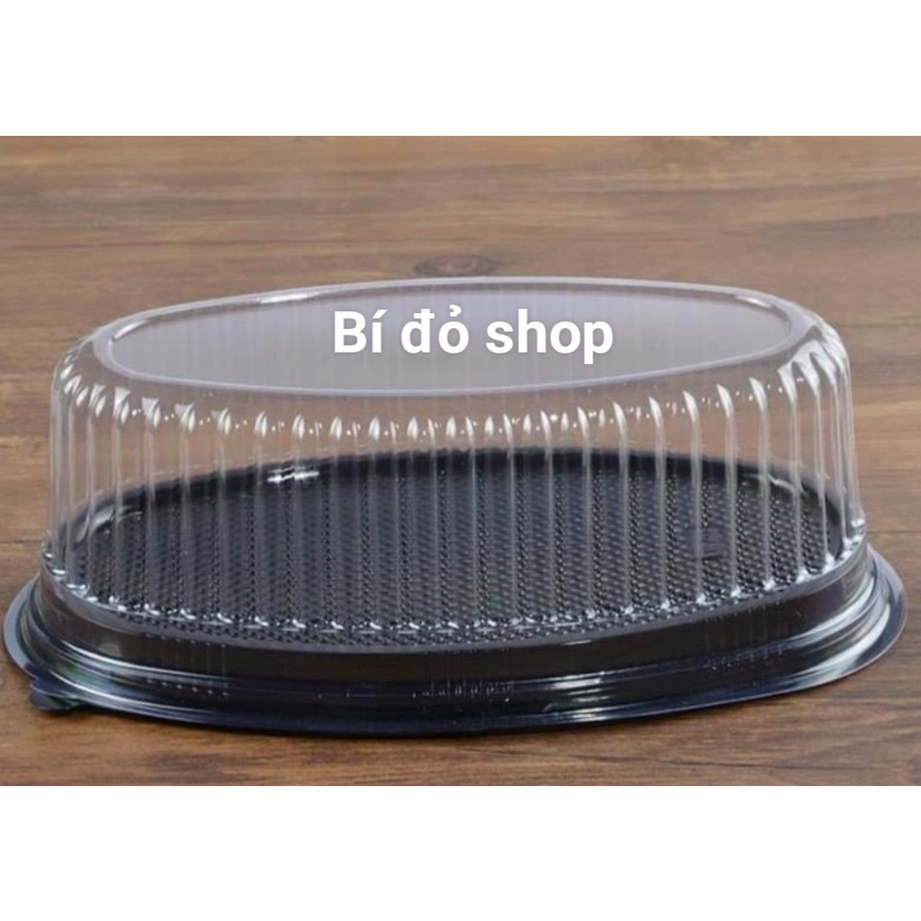 Set 50 hộp PET OVAL đựng bánh bò, bánh mì hoa cúc 20cm*10cm*6,5cm đựng thực phẩm