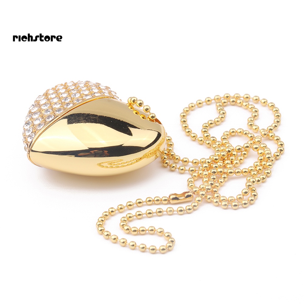 Usb Hình Trái Tim Đính Đá Bằng Hợp Kim Cho Laptop PC | BigBuy360 - bigbuy360.vn