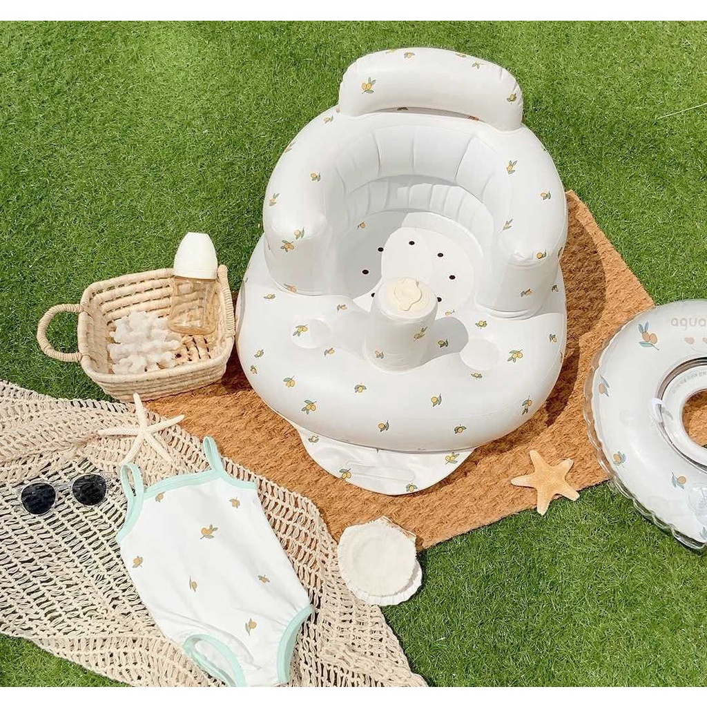 Ghế Ngồi Bơm Hơi Phong Cách Hàn Quốc Cho Bé