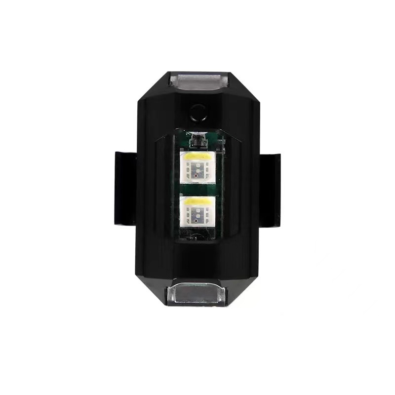 SEAMETAL Đèn nhấp nháy xe máy đa chế độ gắn xe máy sạc USB