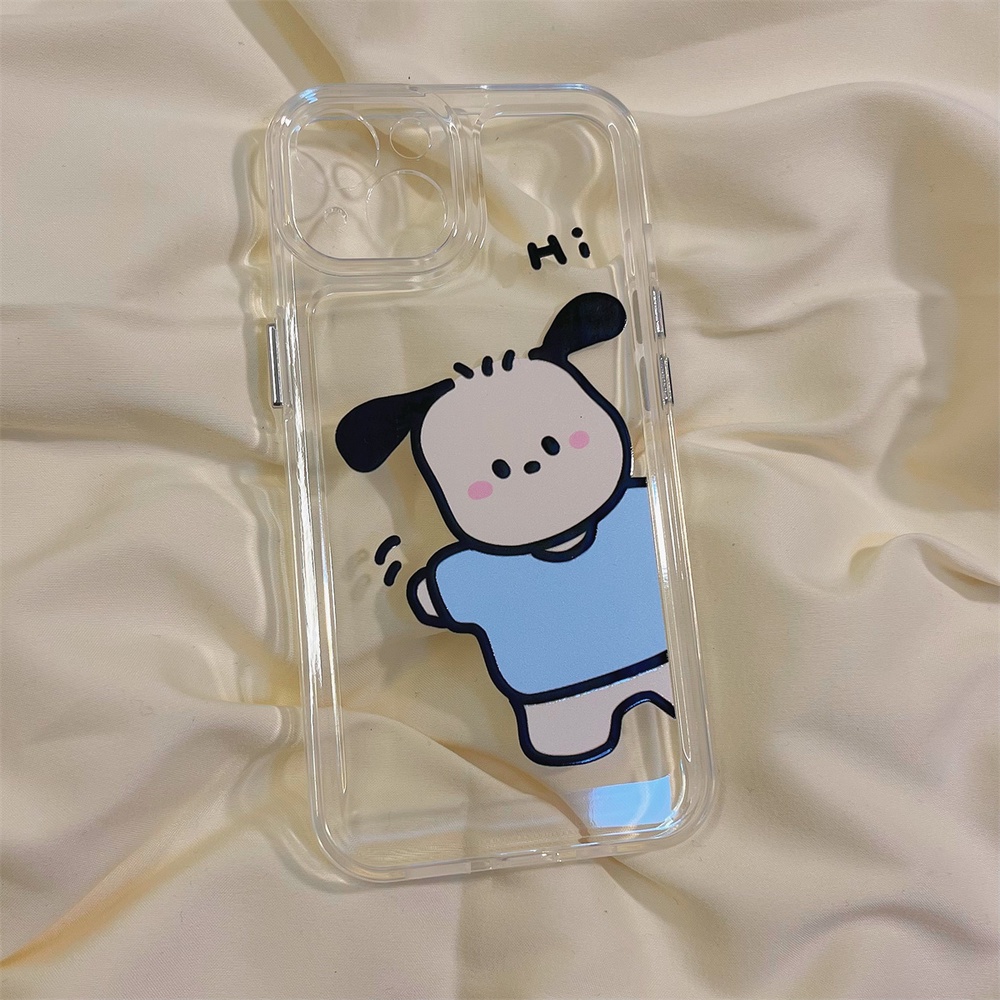 Ốp Điện Thoại TPU Mềm Nhám Trong Suốt In Hình Chú Cún Chống Mồ Hôi Cho IPhone 14 13 12 11 Pro Max XS XR 8 7 Plus