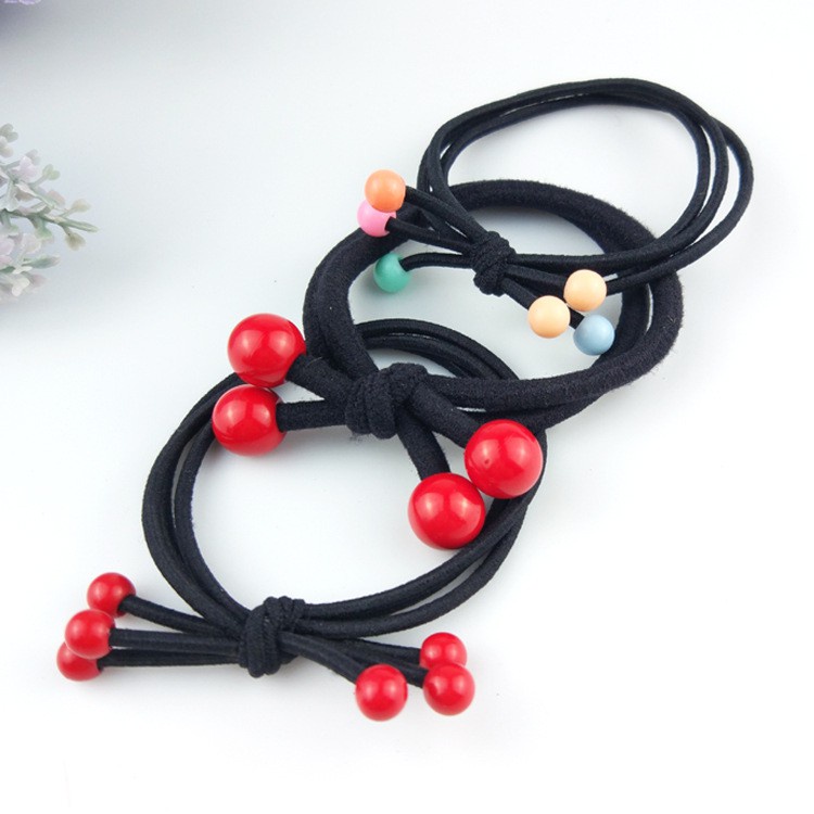 Dây Buộc Tóc Hạt Cherry - Dây Thun Cột Tóc DC35