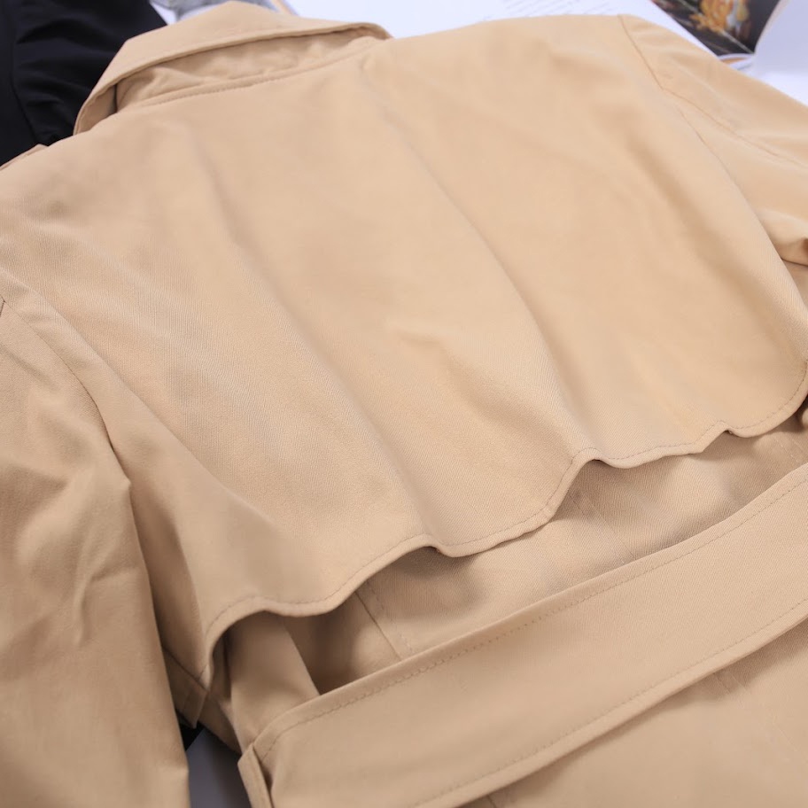 Áo khoác Mangto cho nữ chất liệu Kaki 2 lớp - Áo mangto nữ