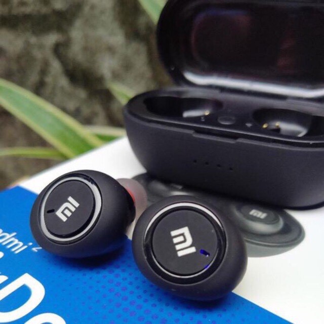 🍁🍁Tai Nghe Bluetooth AirDots Redmi2 Đen True Wireless Công Nghệ 5.0 Kèm Đốc Sạc ,Cảm Biến Tự Động Kết Nối