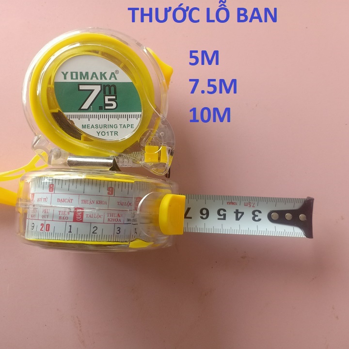 Thước Cuộn Thước Lỗ Ban YOMAKA 5m 7.5m 10m