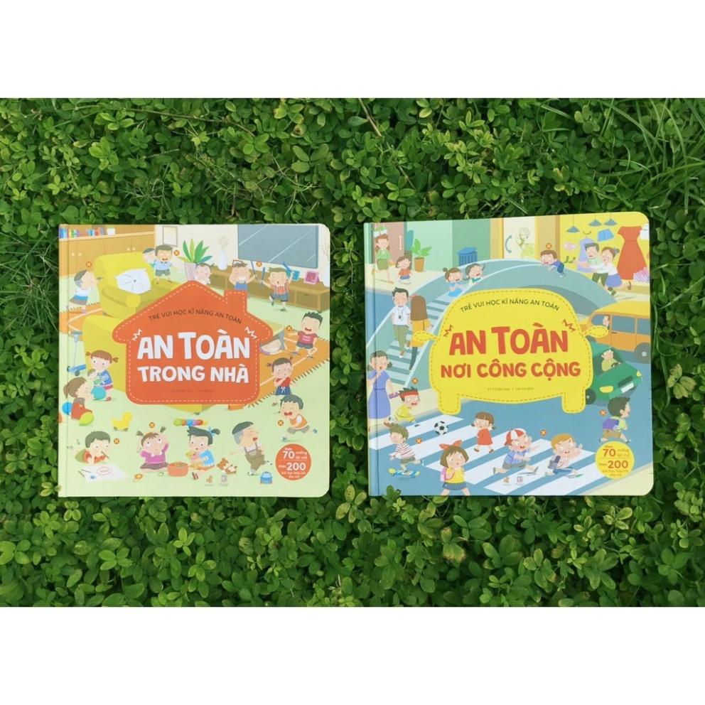 Sách- Trẻ vui học kĩ năng an toàn - tương tác lật mở khám phá với 200 bài học hữu ích (0-6 tuổi)