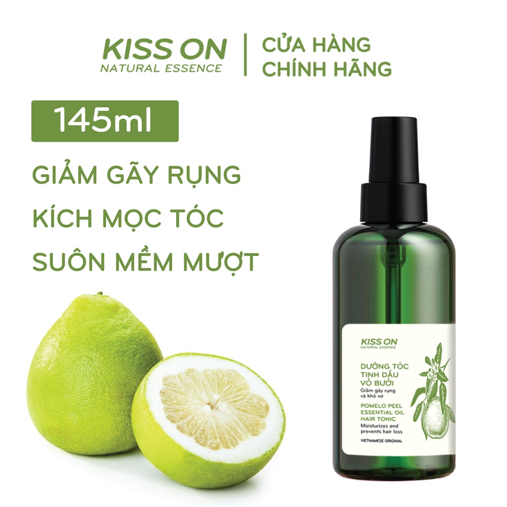 Xịt mọc tóc tinh dầu vỏ bưởi KISS ON 145 ml - Ngăn ngừa rụng tóc, kích mọc tóc, cung cấp dưỡng chất c