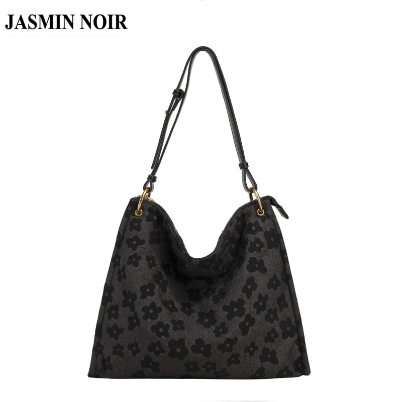 Túi đeo vai JASMIN NOIR dáng vuông cỡ lớn thiết kế giản đơn duyên dáng dành cho nữ
