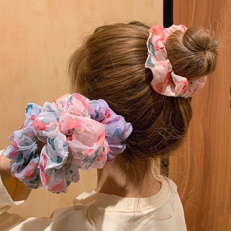 Dây cột tóc họa tiết đáng yêu phong cách Hàn Quốc cho nữ