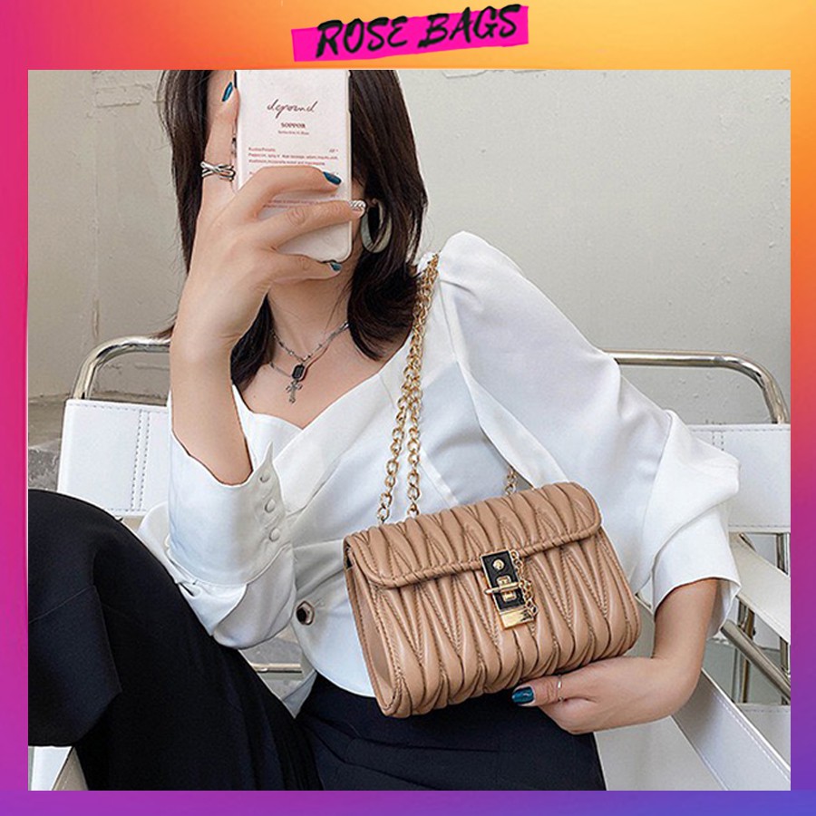 Túi xách nữ giá rẻ ROSE BAGS túi đeo chéo nữ HJDD
