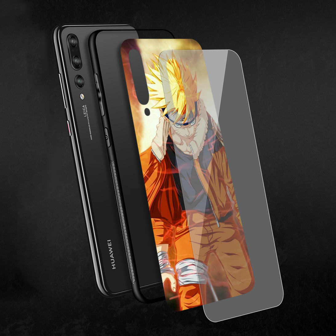 Ốp Điện Thoại Kính Cường Lực Cạnh Mềm Hình Naruto Va67 Cho Huawei Honor Y6 Y9 Mate 20 8x 9 10 Lite Pro 2018