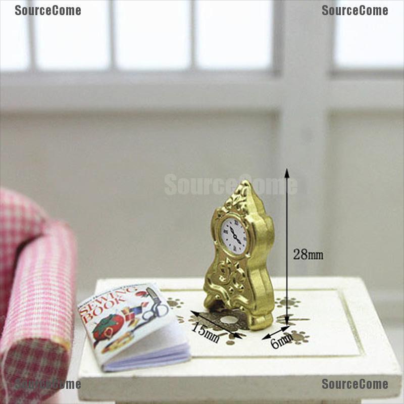 Đồng Hồ Vàng Tỉ Lệ 1: 12 Trang Trí Nhà Búp Bê