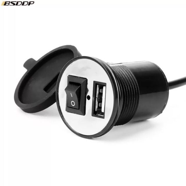 Sạc điện thoại 2.1A siêu khoẻ. Gắn xe máy, xe điện
