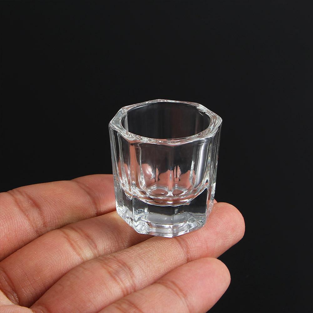 MOCHO Kính Cốc Thủy Tinh Đựng Bột Sơn Móng Tay