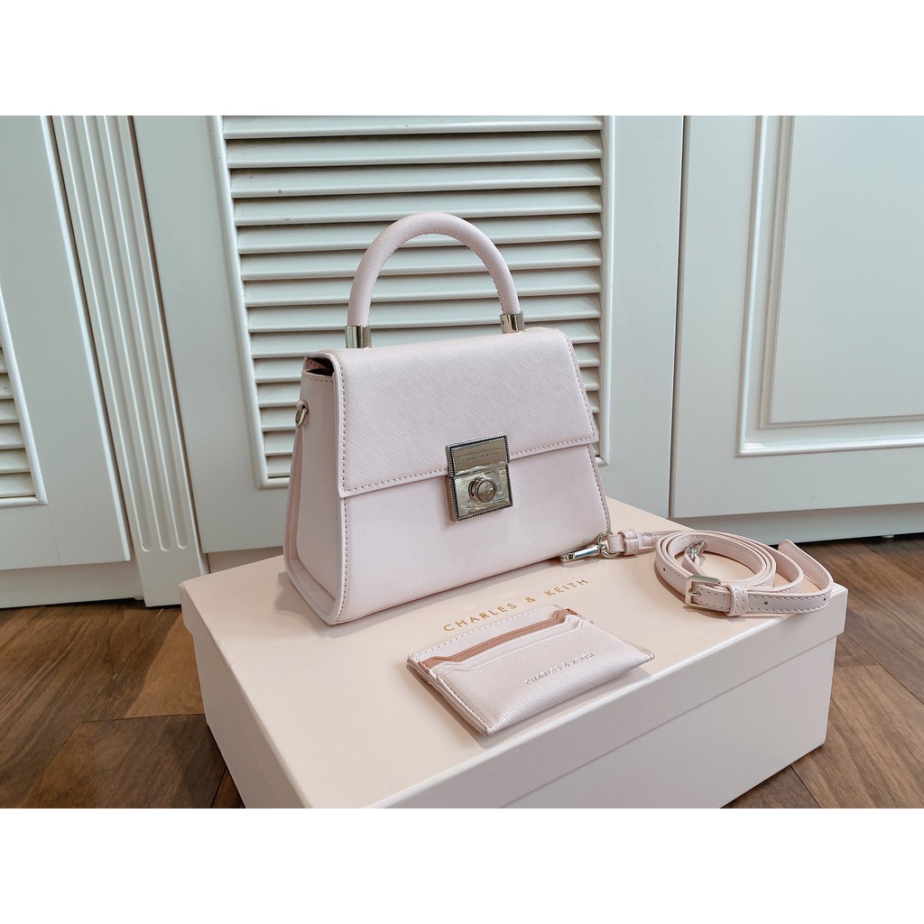 Túi Xách Nữ CNK Da Xước Thời Trang Có Quai Đeo Đính Kèm