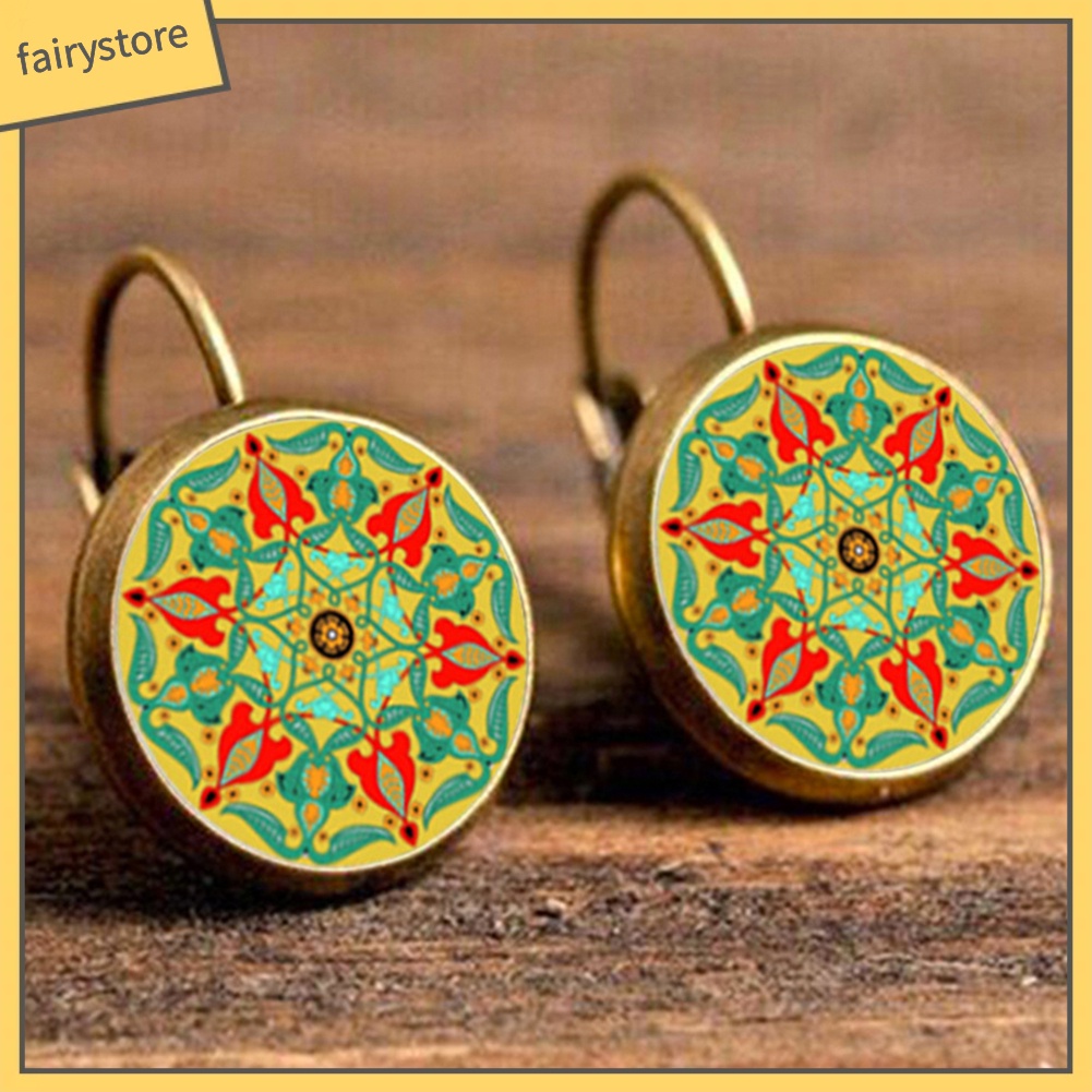 Khuyên Tai Đính Đá Phong Cách Bohemian Thanh Lịch Dành Cho Nữ