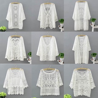 Áo Khoác Ren Đi Biển [Hàng oder Chuẩn Quảng Châu]