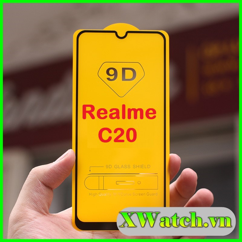 Cường lực Realme 8 Realme 8 pro Realme 7 pro C1 C2 C11 C12 C15 C20 V15 V3 V5 C21 C25 Full màn Full keo