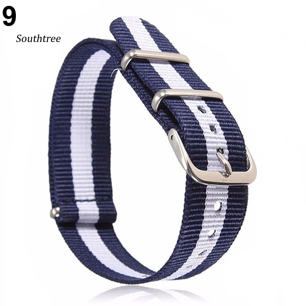LYY_18mm/20mm Adjustable Durable Nylon Wrist Watch Band Strap Replacement Tool