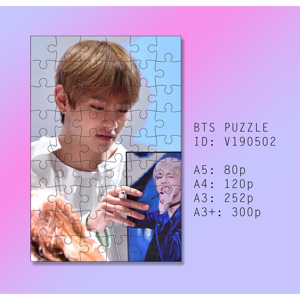 Tranh ghép BTS V (Puzzle V)