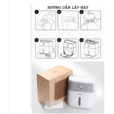 Hộp đựng Giấy Vệ Sinh ECOCO Cao cấp 2 tầng - Đa năng, Sang trọng, E1804 (màu ngẫu nhiên)