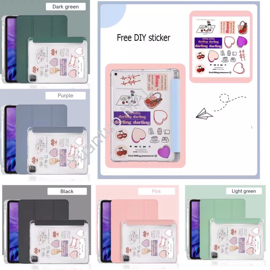 Bao Da Máy Tính Bảng Có Ngăn Đựng Bút Cho 2021 2 Apple 6 tablet 7 2018 air 3