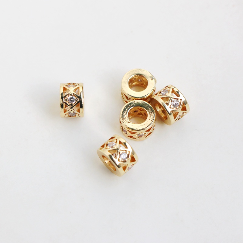 Bộ Hạt Đính Đá Zircon Hình Vuông 14K Nhiều Màu Sắc Làm Đồ Thủ Công diy