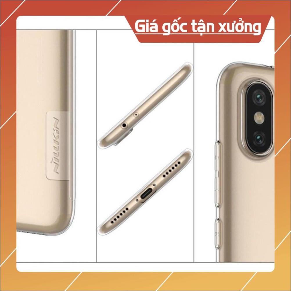 Ốp lưng dẻo Nillkin cho Xiaomi Mi 6X - Hàng chính hãng-(Trong suốt, Chống trầy)