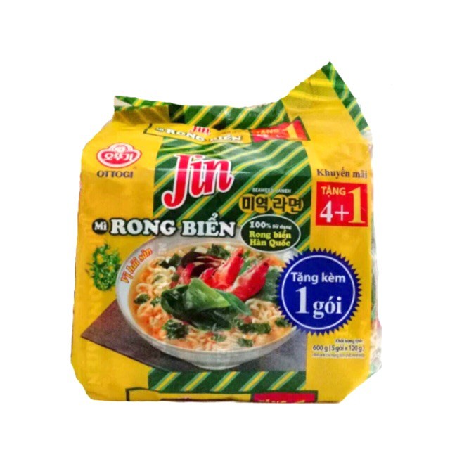  Lốc 5 Gói Mỳ Jin Rong Biển Ottogi 600g | BigBuy360 - bigbuy360.vn
