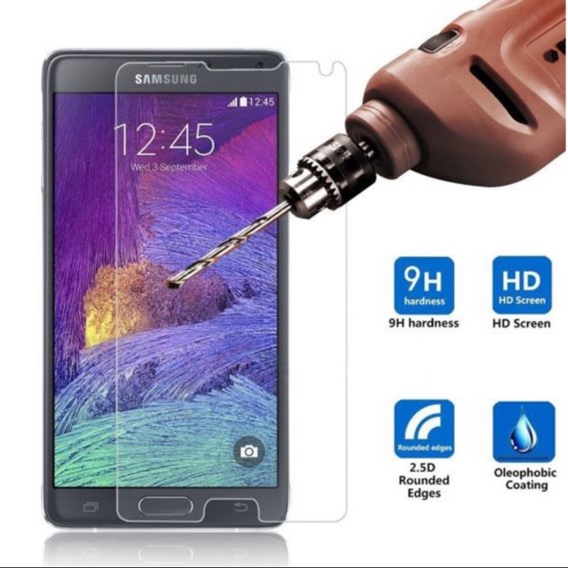 Bộ 3 kính cường lực cho samsung Note 4