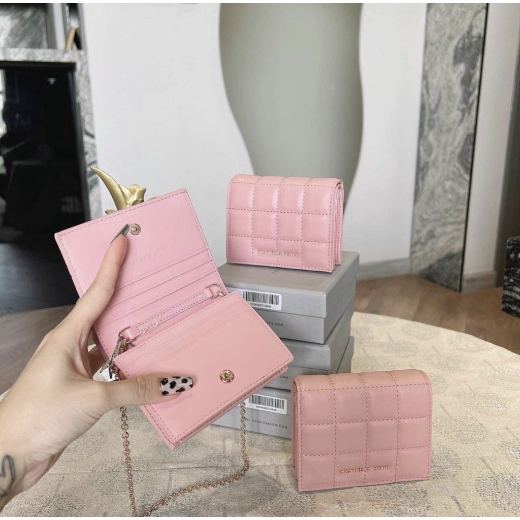 VÍ NỮ full box kèm dây xích fullxbox size 11cm CK6-10680910