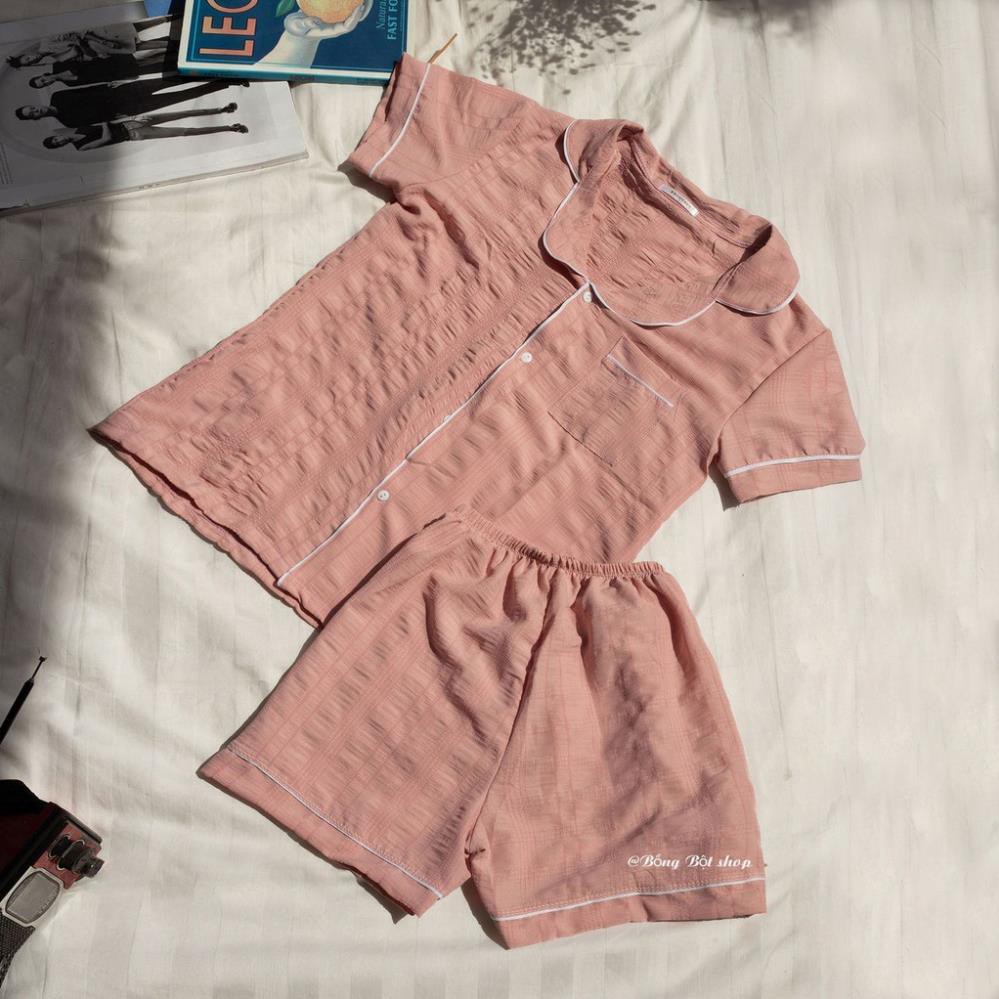 Pijama Chất Đũi Nhăn Cao Cấp Bộ Đồ Ngủ Mặc Nhà Rainbowhot Trend Hè 2021 | BigBuy360 - bigbuy360.vn