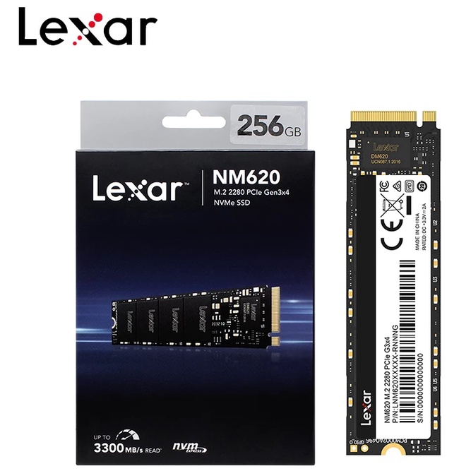 Ổ Cứng SSD LEXAR M2 2280 NVME NM620 256GB - Bảo hành chính hãng Mai hoàng 36 Tháng