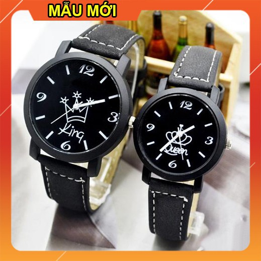 Đồng Hồ Nam Nữ Cặp Đôi King Queen