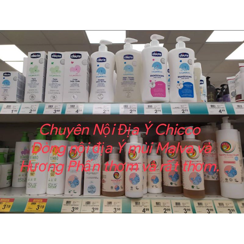 Sữa tắm gội Chicco chiết xuất yến mạch 500ml (CHUẨN NỘI ĐỊA Ý)