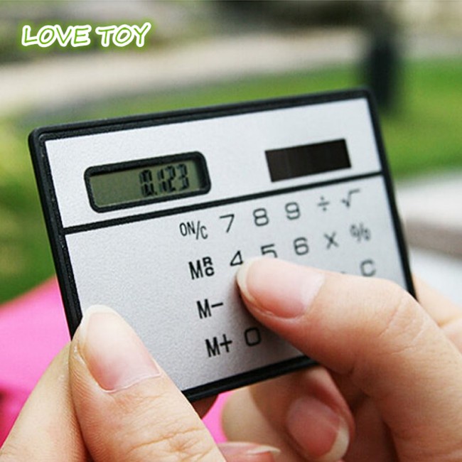 Máy Tính Bỏ Túi Mini Nkodok Sử Dụng Năng Lượng Mặt Trời Siêu Mỏng