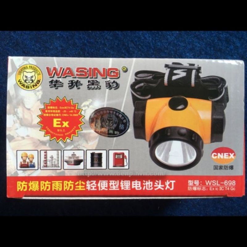 Đèn Pin Sạc Đội Đầu Wasing WSL-698 Chống Cháy Nổ