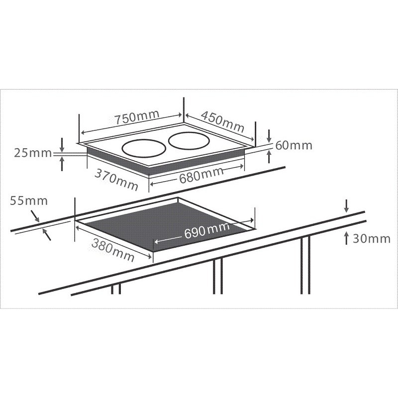 Bếp từ Chefs EH DIH888 / DIH888P Inverter nhập khẩu chính hãng. TẶNG HÚT MÙI + BỘ NỒI